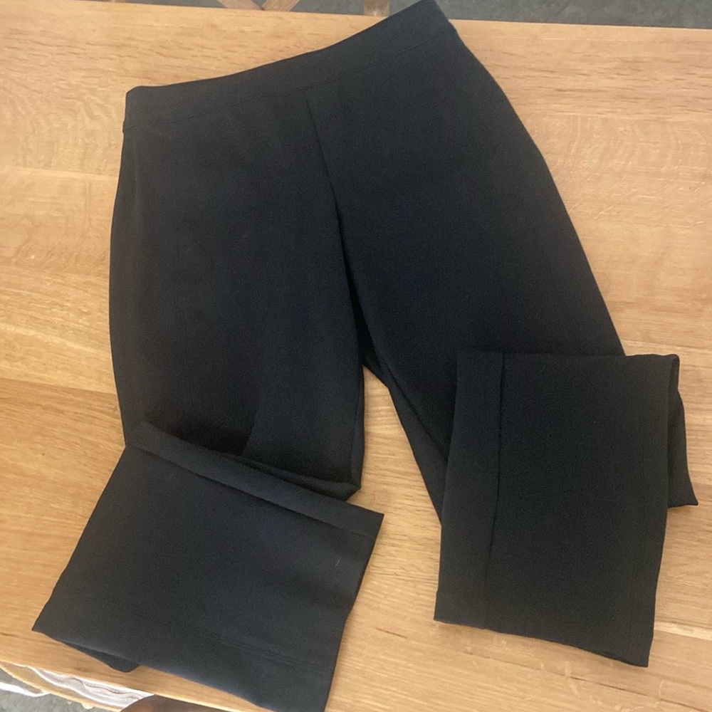Spanx “the perfect pant” Ponte Slim Straight Pant, black size medium